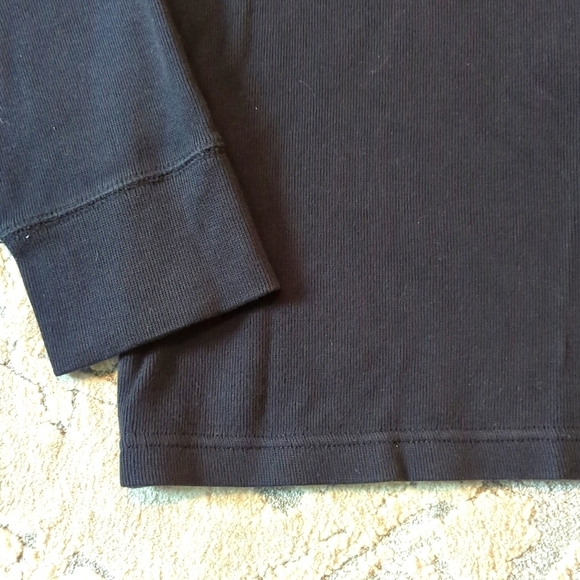 Nautica Sweater Pullover Zip Black Size Large - Picture 5 of 8